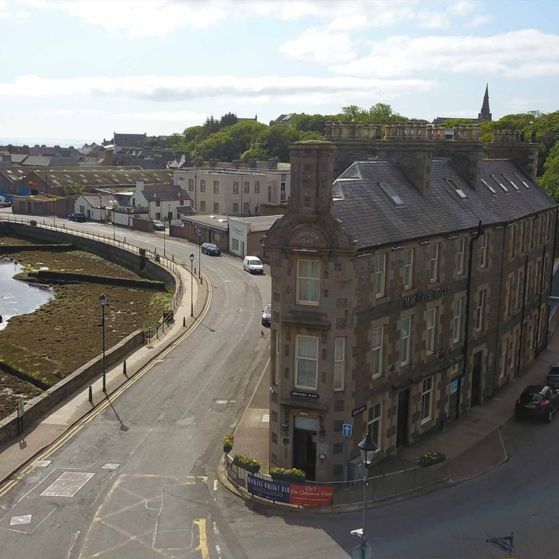 A view of Ebenezer street the shortest street in the world