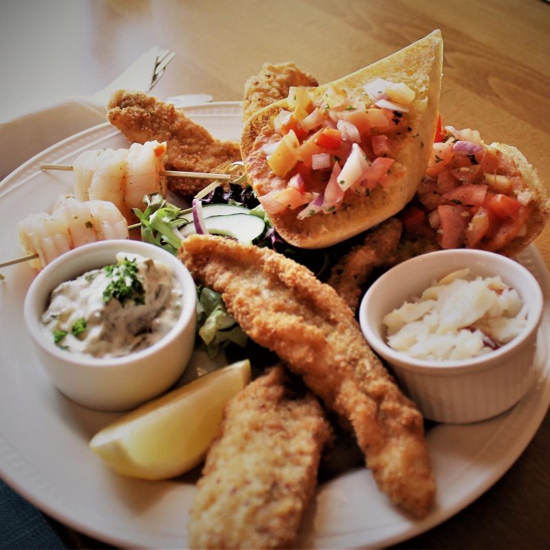 A seafood platter at No 1 Bistro in Wick