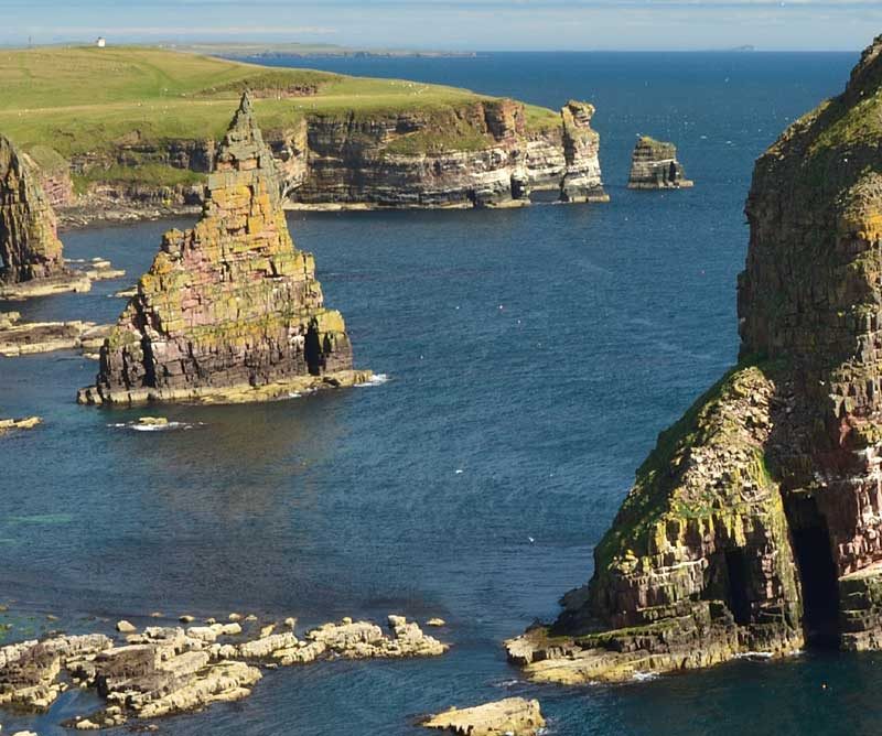 Stacks of Duncansby on Caithness coastline