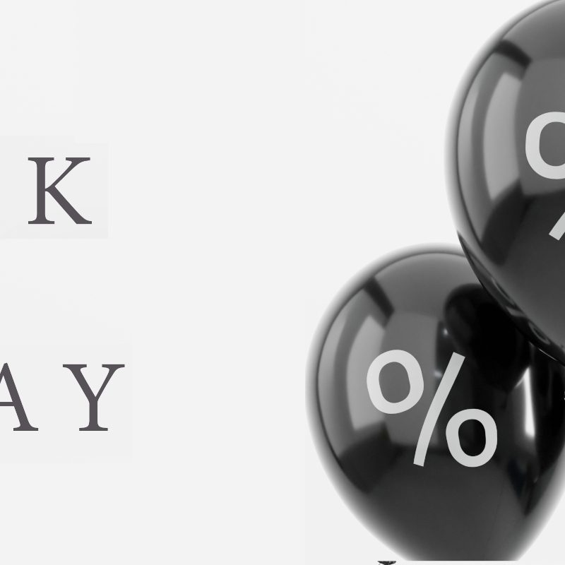 Black Friday sale balloons