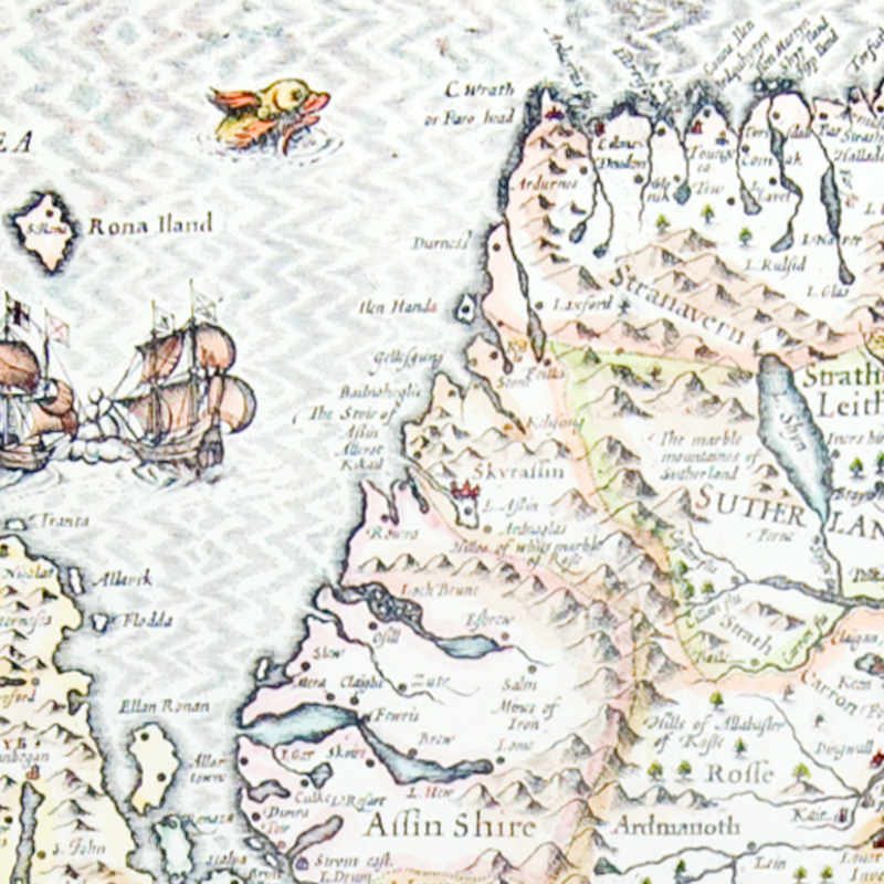 Map of Scotland, dated 1610