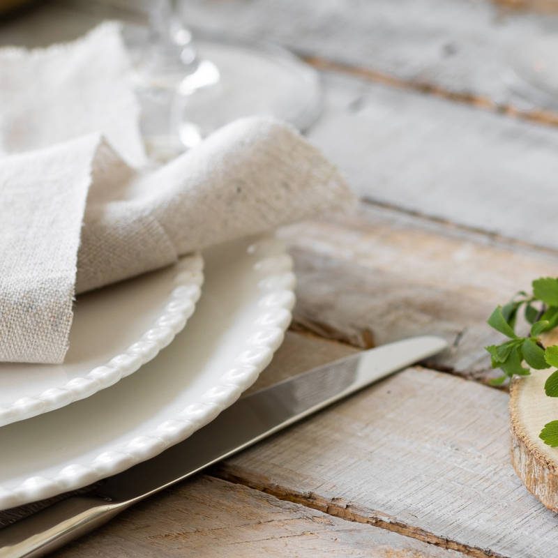 Rustic sustainable wedding table decorations