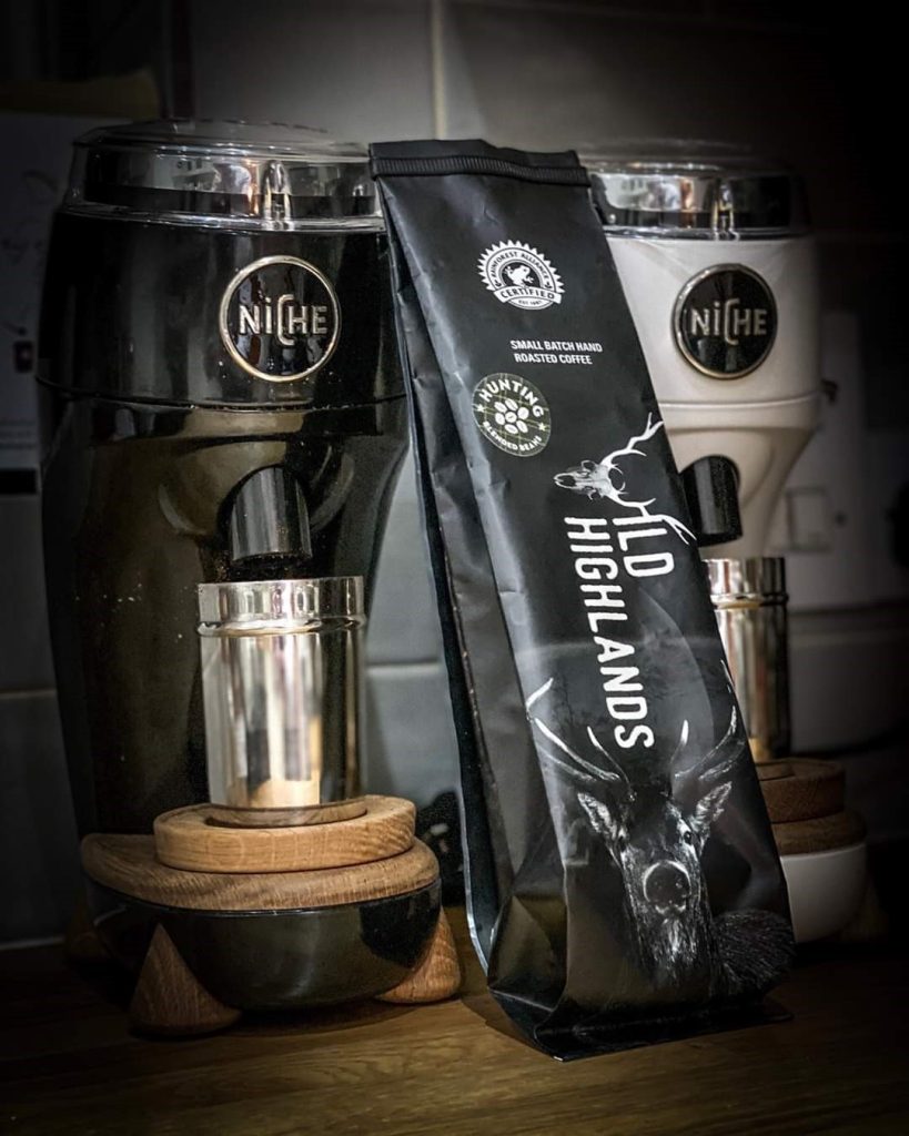 Wild Highland Coffee and machine.